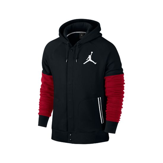 Men's Hoodie Red Sleeve