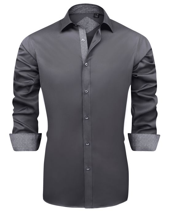 Men's Long Sleeve Stretch Dress Shirts