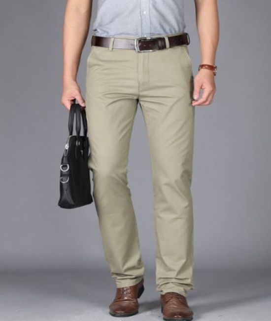 Men's Pistachio Green Color Cotton Pant