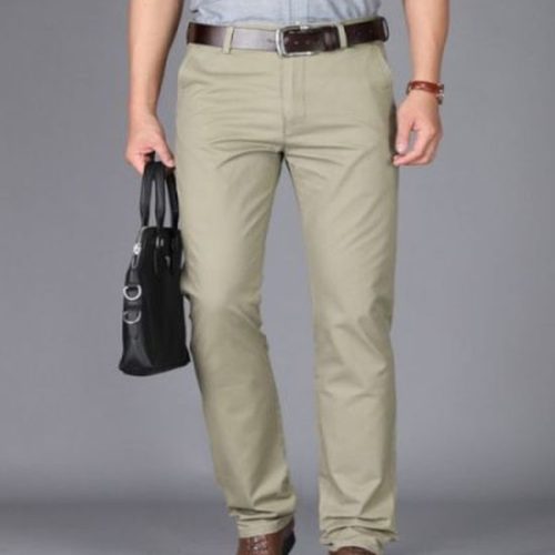 Men's Pistachio Green Color Cotton Pant